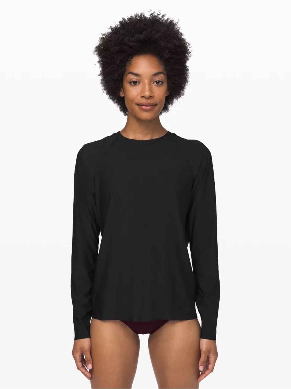 lululemon athletica Sun Shelter LS Rash Guard small black